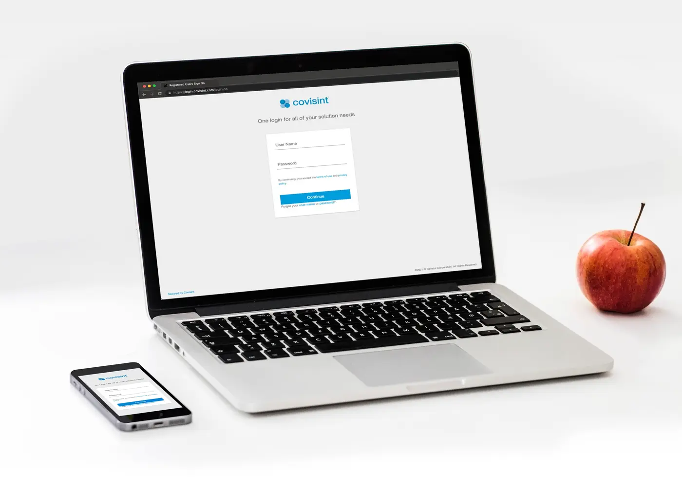 Covisint SSO Screens - Mobile & Desktop